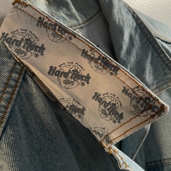 VINTAGE HARD ROCK DENIM JACKET - Picture 3 of 4